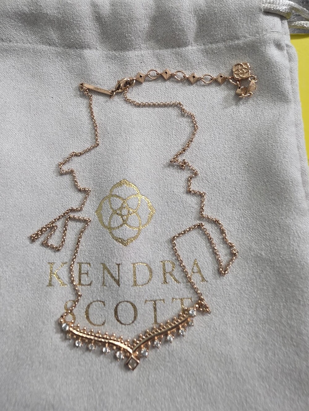 Kendra Scott Rose Gold Necklace - Picture 2 of 2